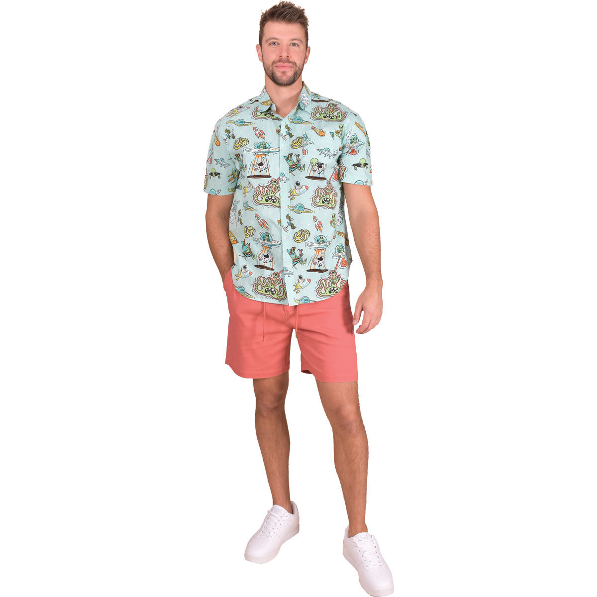 Canyon Creek Men's Short Sleeve Print Woven