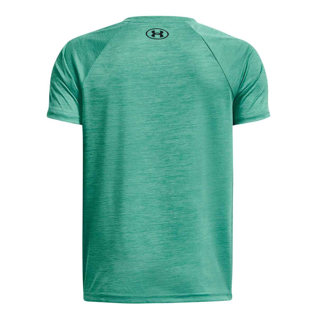 Under Armour Boys' Tech Split Logo Hybrid Shorts Sleeve Crew Neck Tee