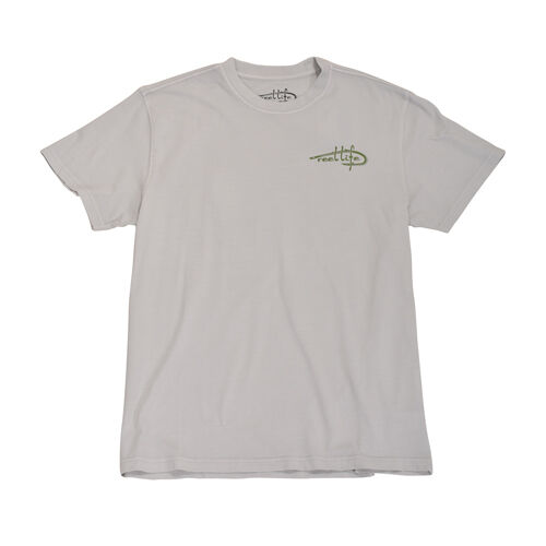 Reel Life Men's Short Sleeve Bass Outline Tee