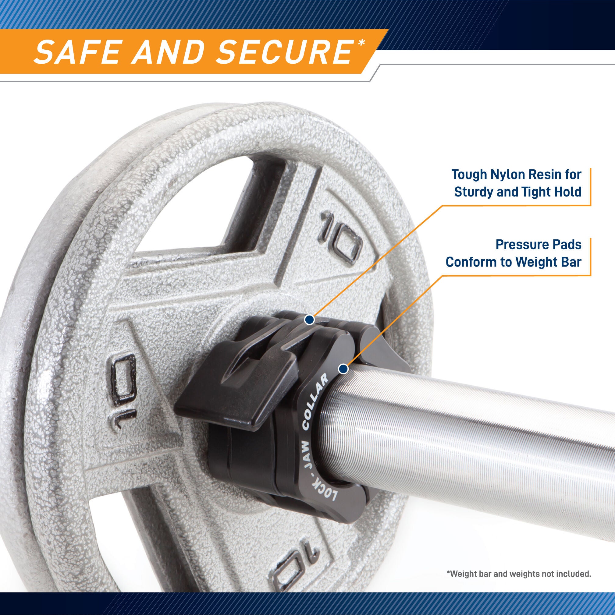 Steel Body Lock-Jaw Olympic Weight Collars