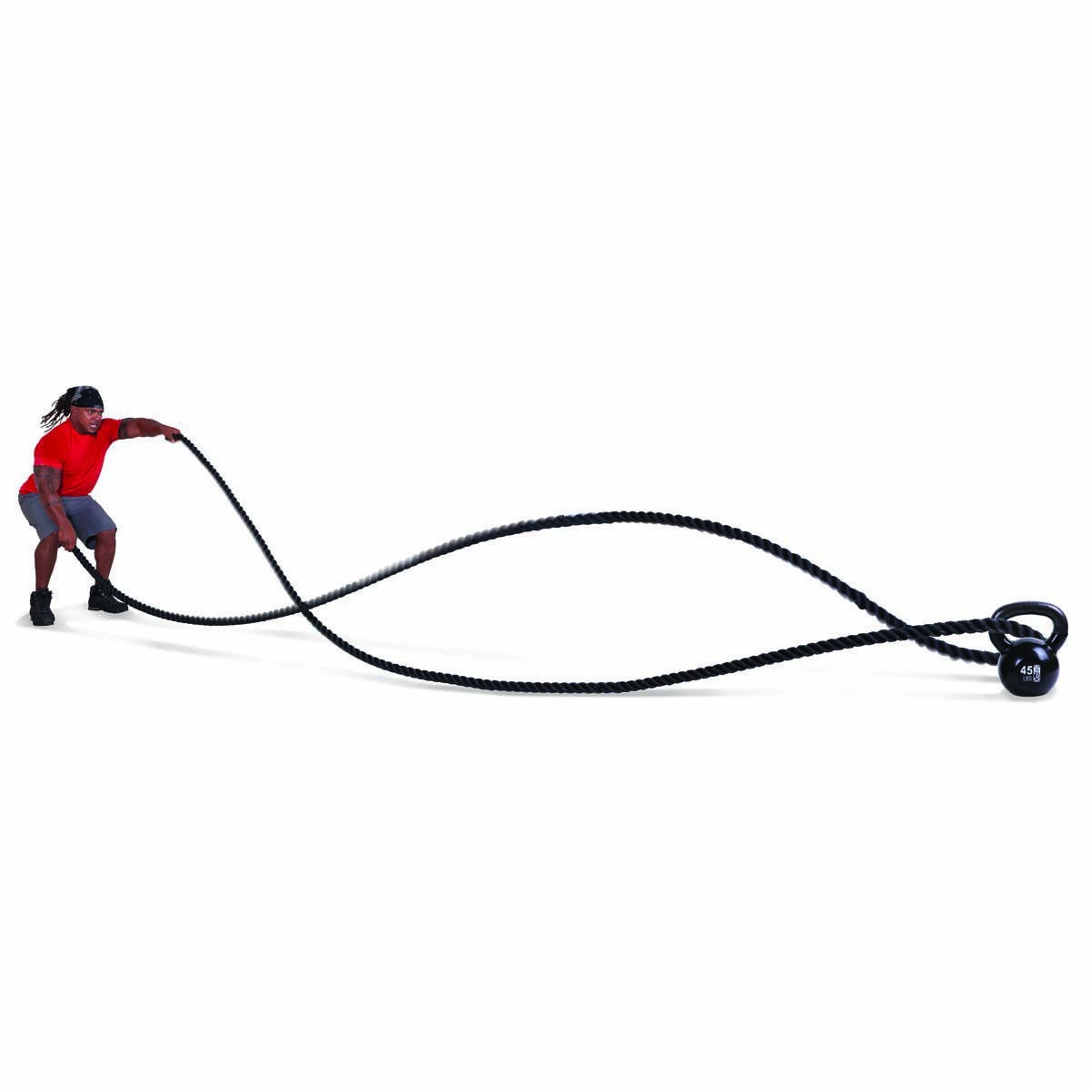 Go Fit 40' Combat Rope with Manual - 1.5" Thick with Molded Handles