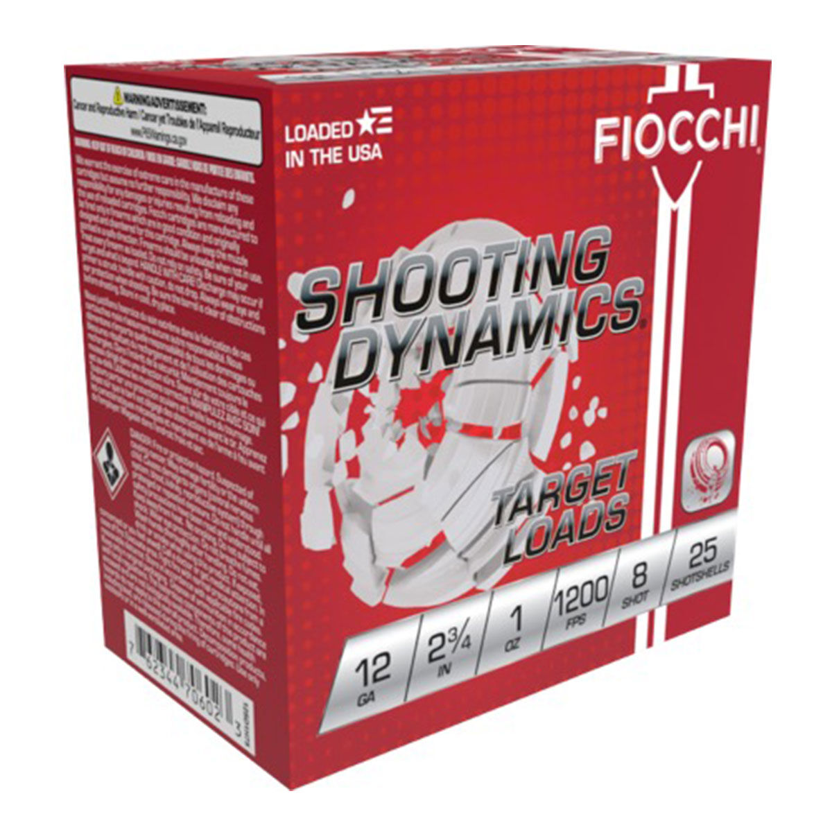 Fiocchi 12 Gauge 2.75" Target Load #8 Shot