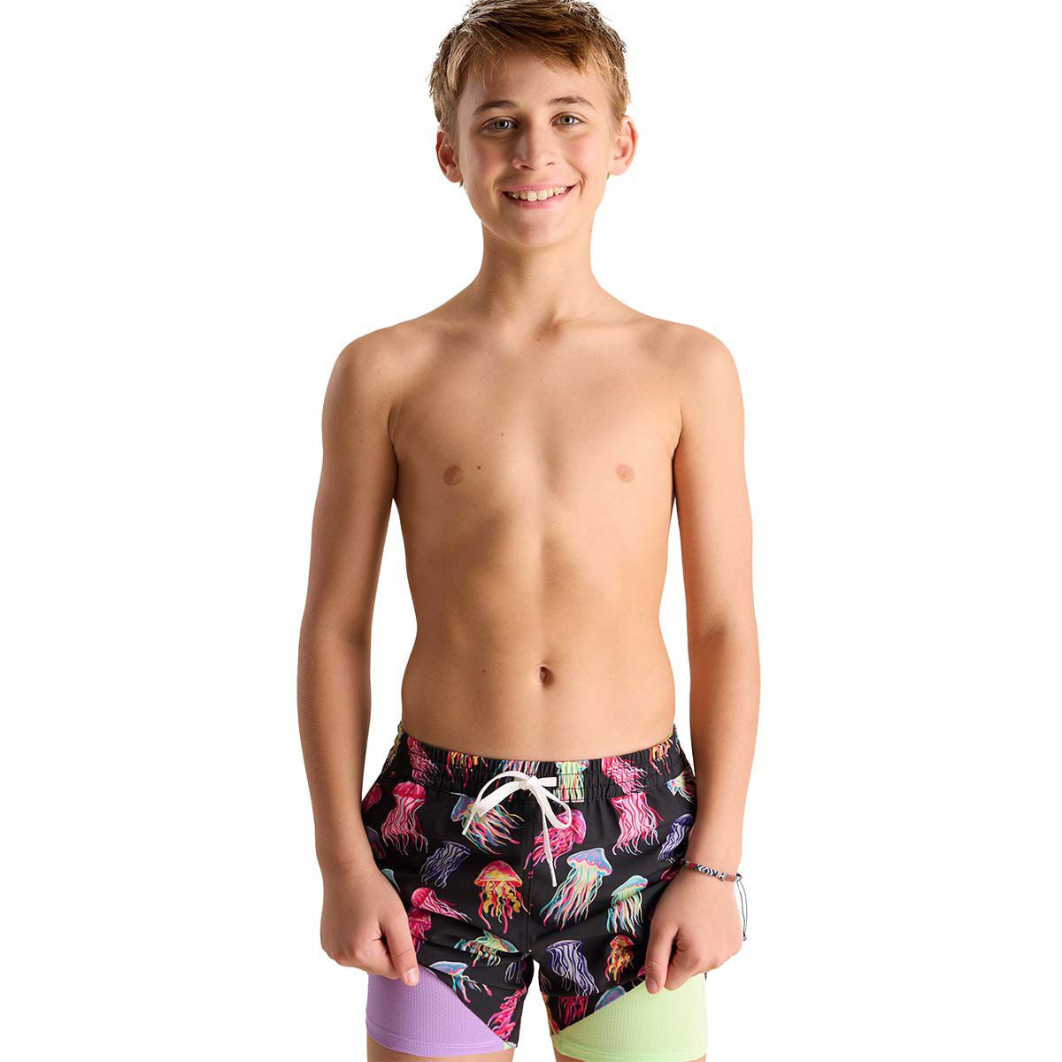 Chubbies Boys' Don't Be Jellies Lined Classic Swim Trunk- Shorter