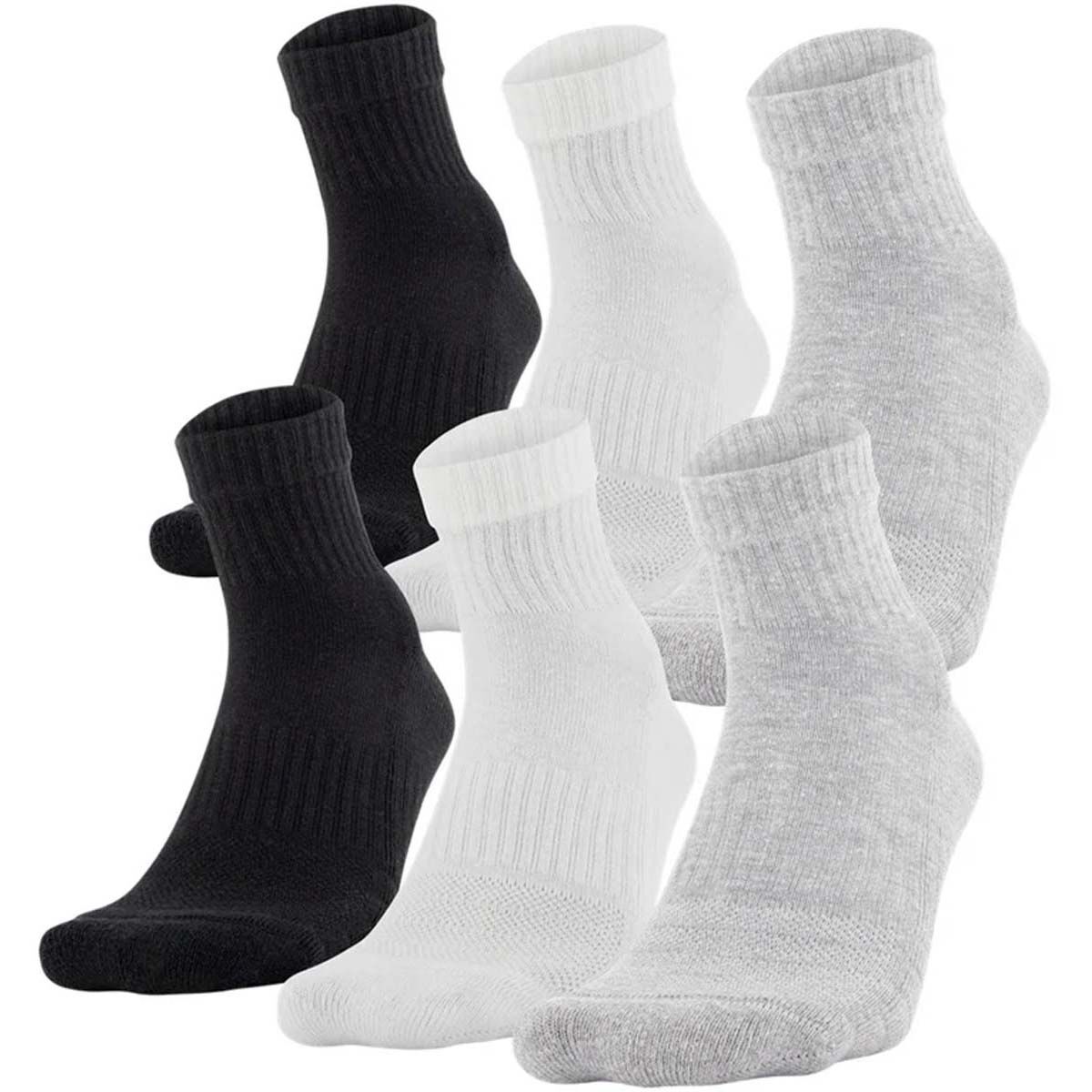 Under Armour 6 Pack Training Cotton Quarter Socks