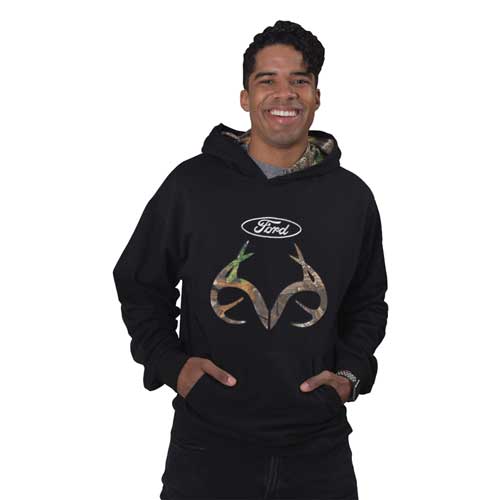 Ford Men's Logo with Antlers Hoodie