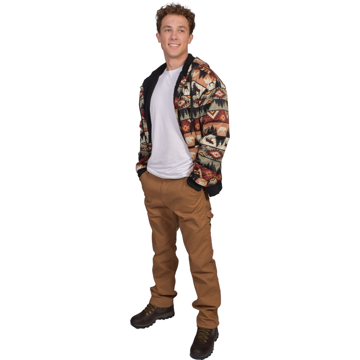 Canyon Creek Men's Sherpa Full Zip Hoodie