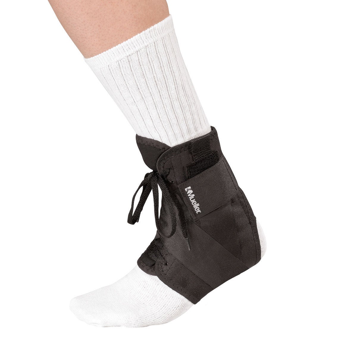 Mueller Soccer Ankle Brace - X-Small Size, Steel Springs, High-Cut Design