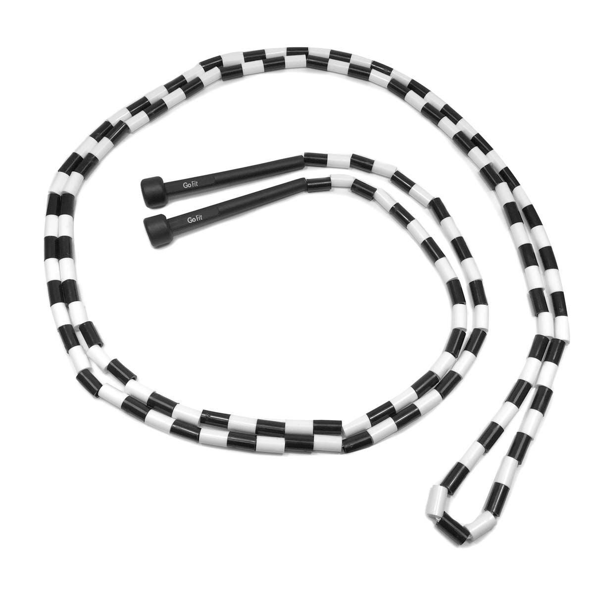 Go Fit 9' Adjustable Beaded Jump Rope with Foam Padded Handles