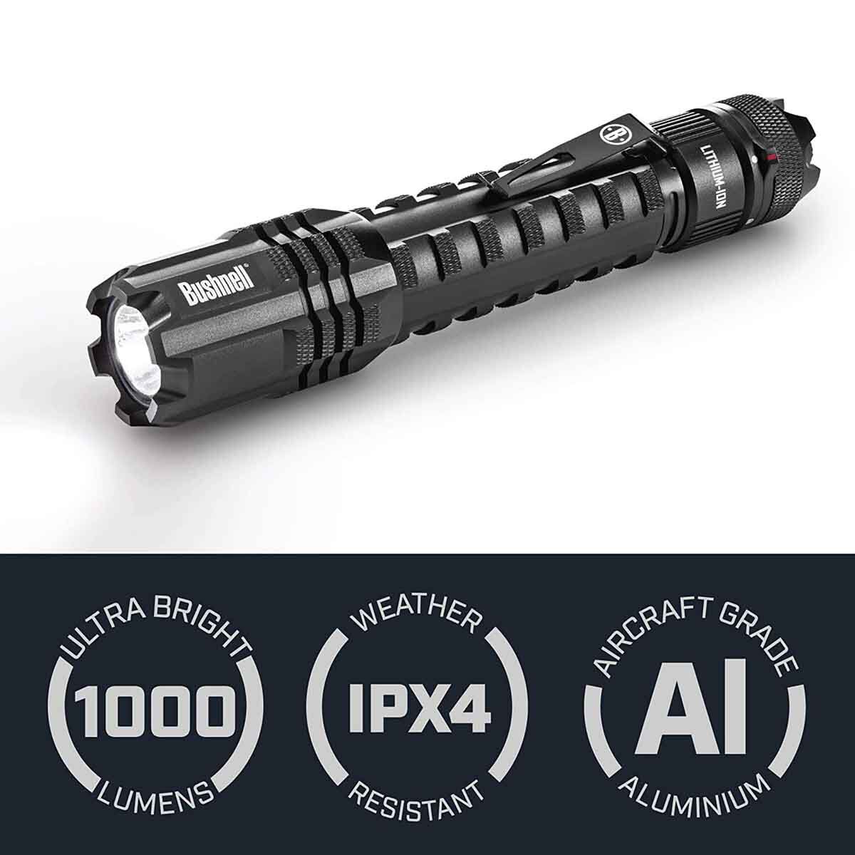 bushnell rechargeable flashlights PRO 1000L Flashlight : Sports & Outdoors work doesnt have to stop when the sun sets. Bushnell Pro 1000 Lumen Rechargeable