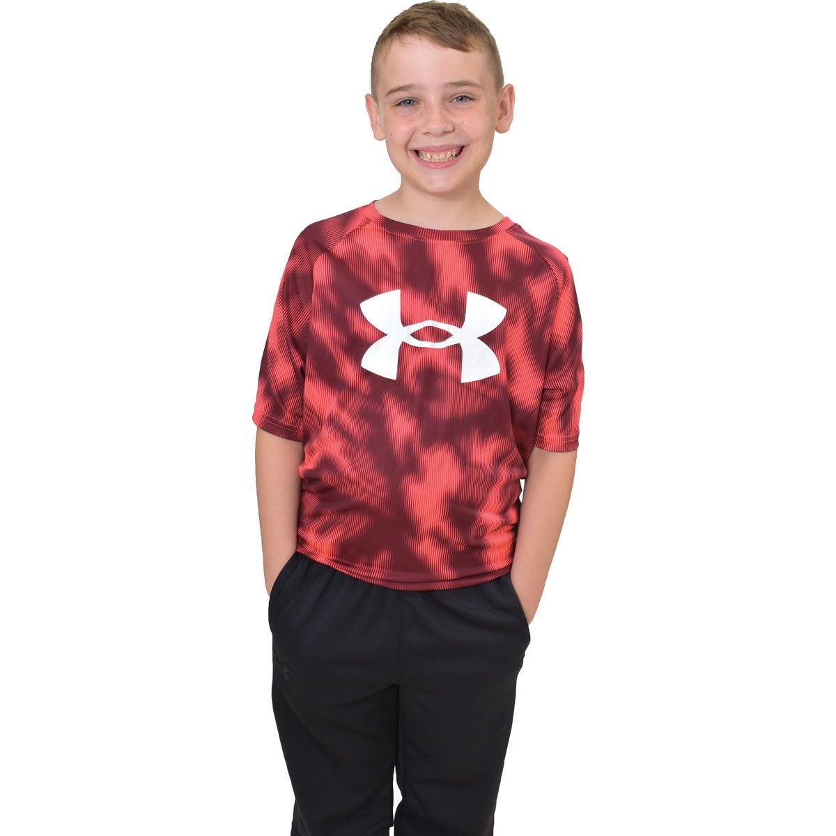 Under Armour Boys' UA Tech Big Logo Printed Short Sleeve