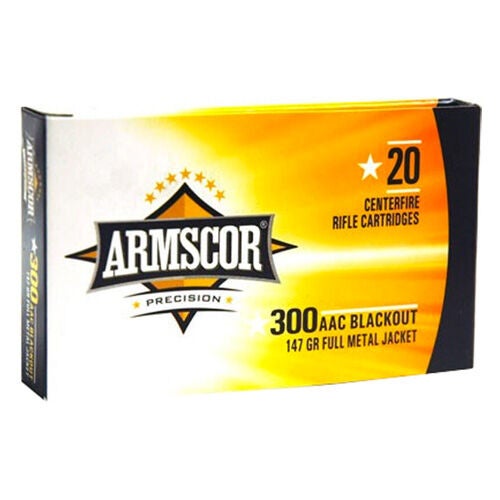 Armscor .300 FMJ 147 GRain Blackout Ammo
