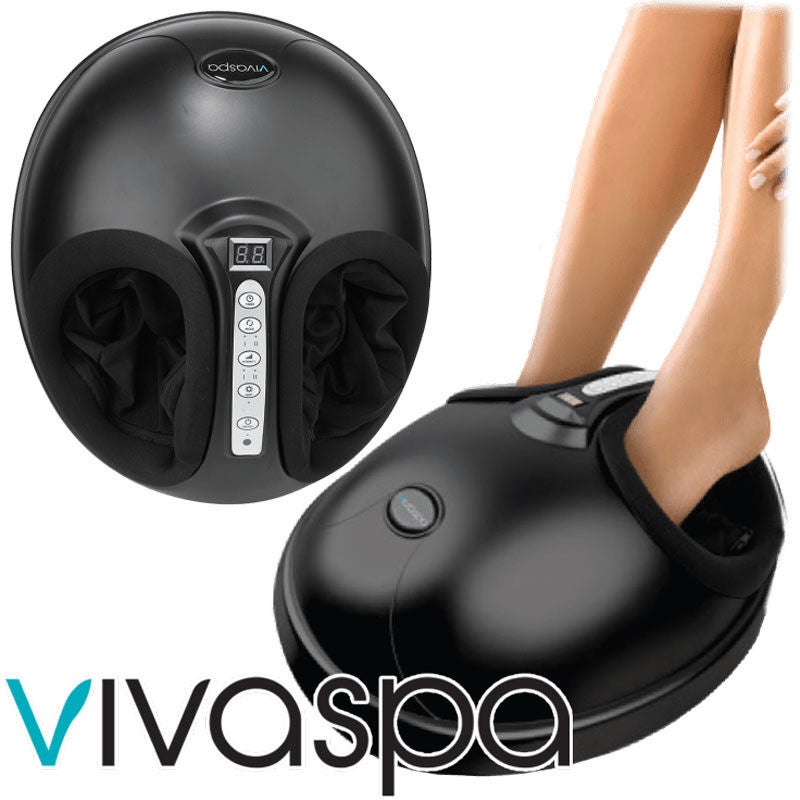 Brookstone Shiatsu 360 Degree Air Pressure Foot Massager with Heat   Kneading