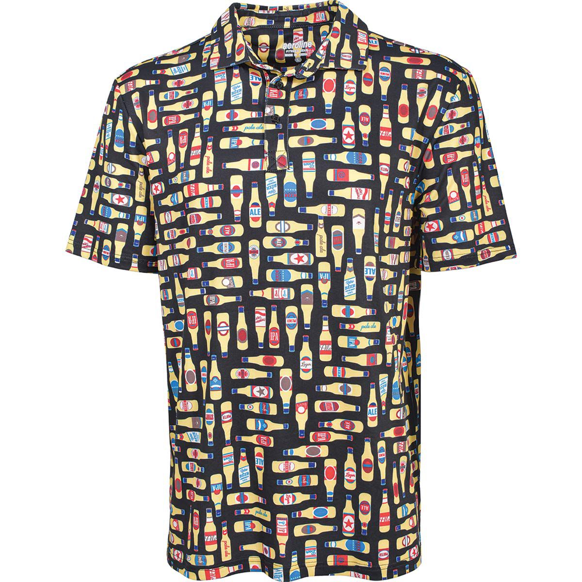 Aeroline Men's Beer Short Sleeve Polo