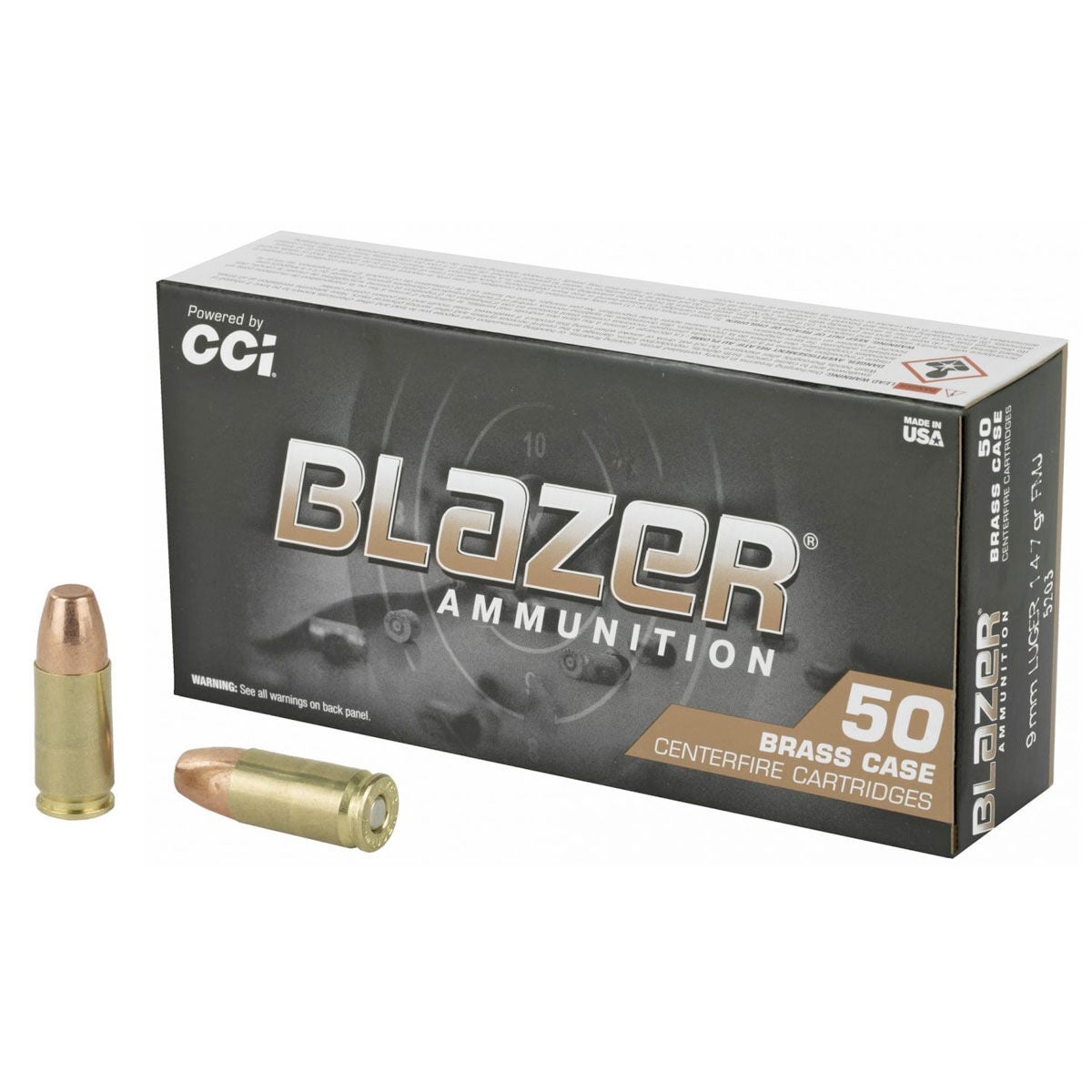 CCI Blazer Brass .38 Special 125 Grain Ammunition