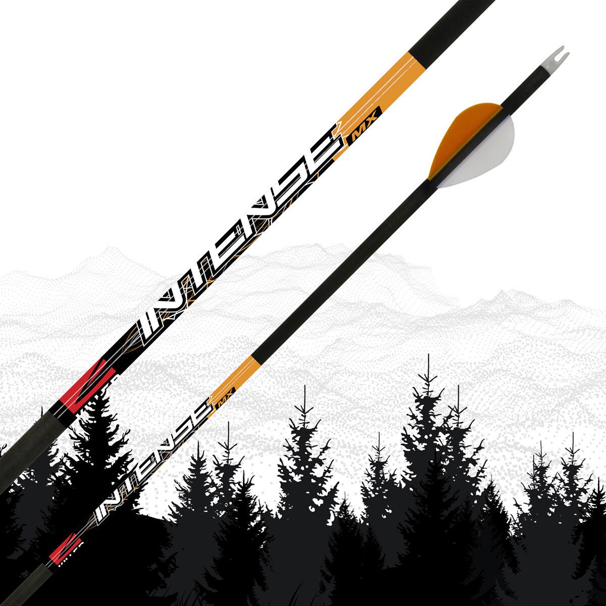 Killer Instinct Intense MX 500 Spine Arrows 6 Pack