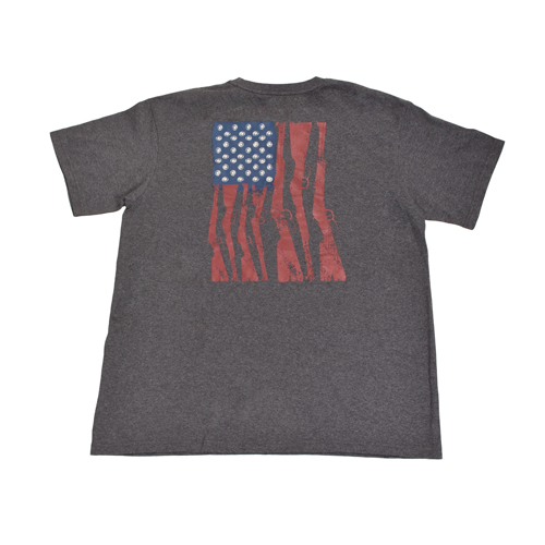 Staghorn River Men's Short Sleeve Gun Flag Tee