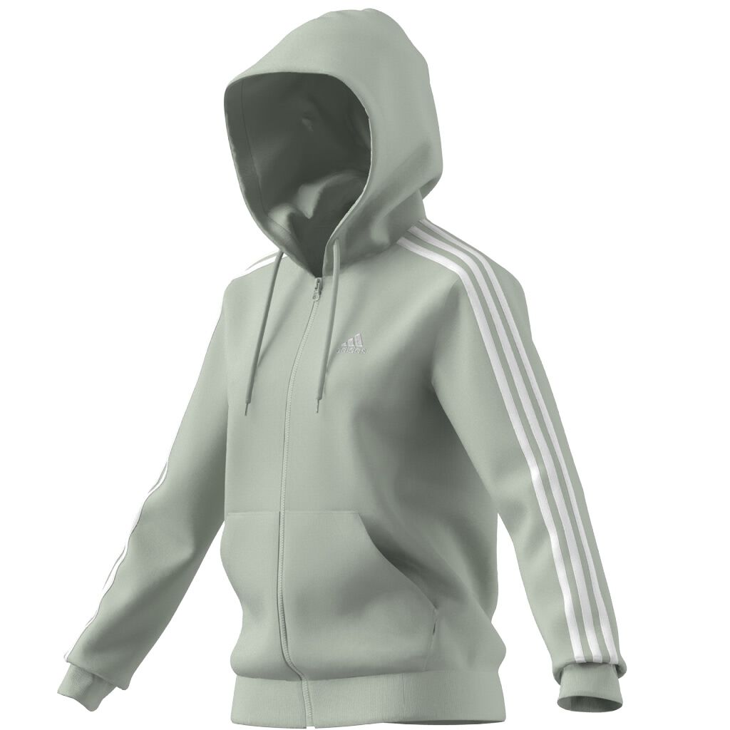 adidas Women's 3 Stripe Full Zip Hood