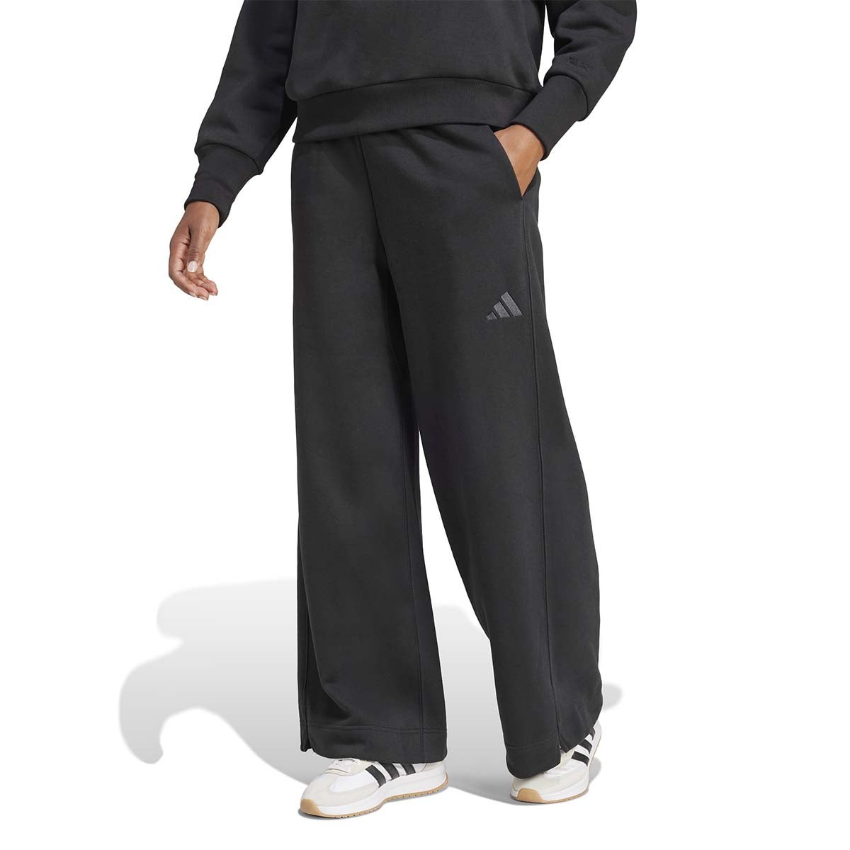 adidas Women's ALL SZN Fleece Wide-Leg Pants