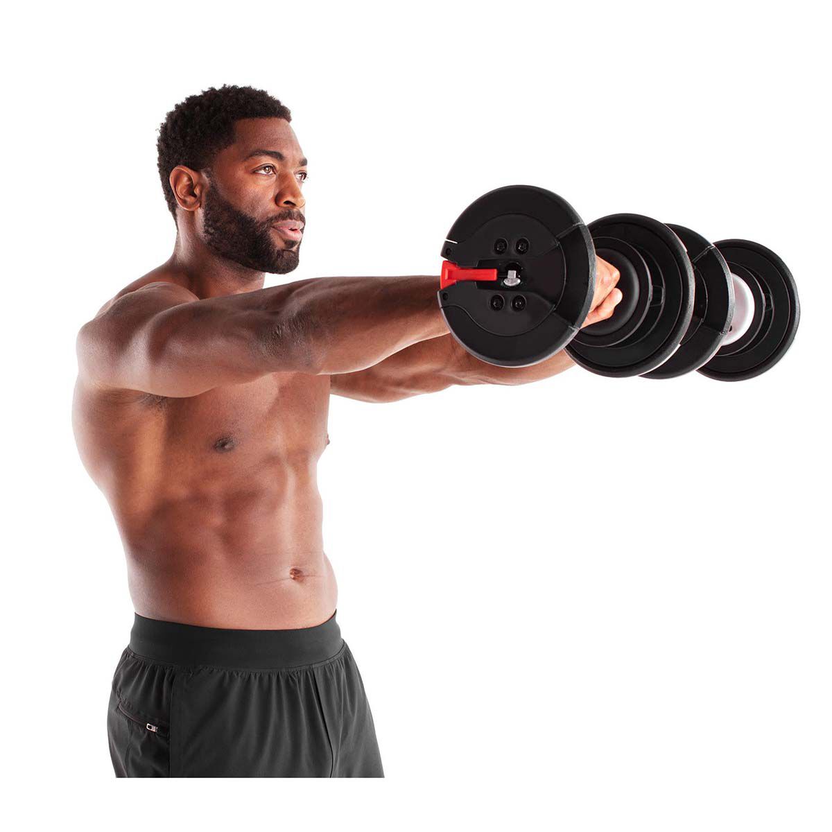 Weider 55lb Pair of Select-A-Weight Adjustable Dumbbells