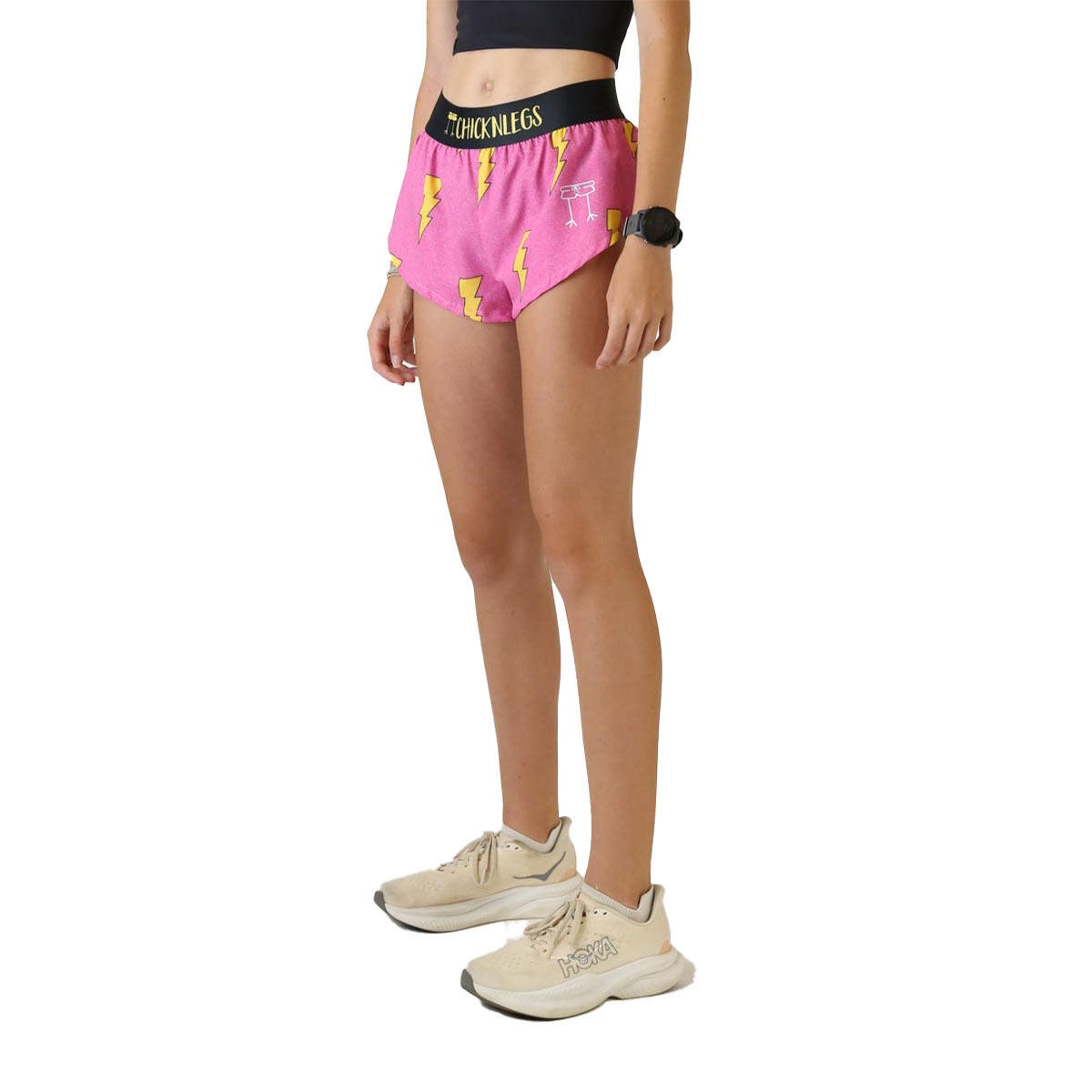 Chickn Legs Women's 1.5" Shorts Pink Bolts