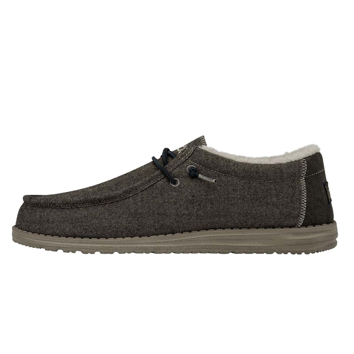 HeyDude Men's Wally Herringbone Choco Shoes