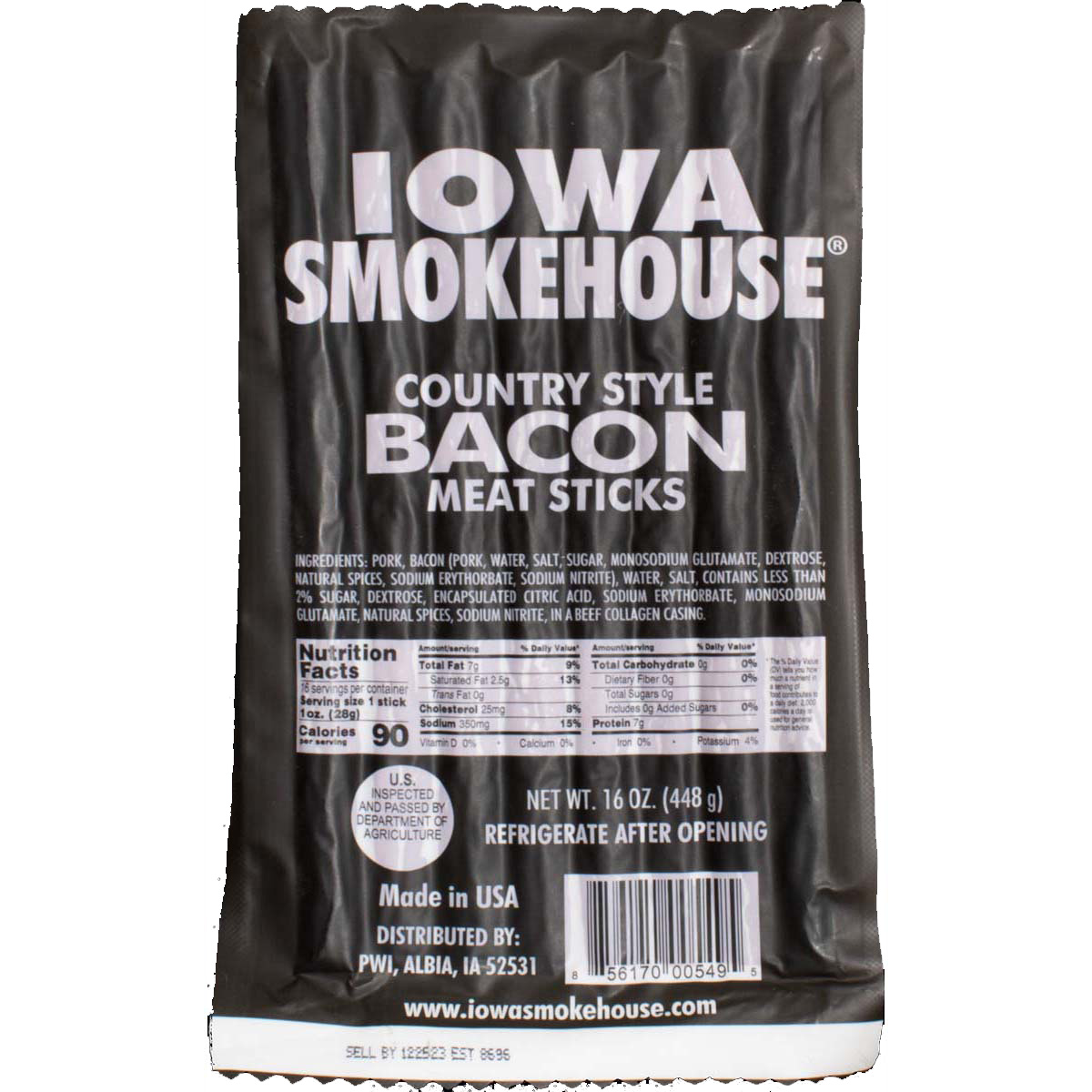 Iowa Smokehouse 16oz Bacon Meat Sticks
