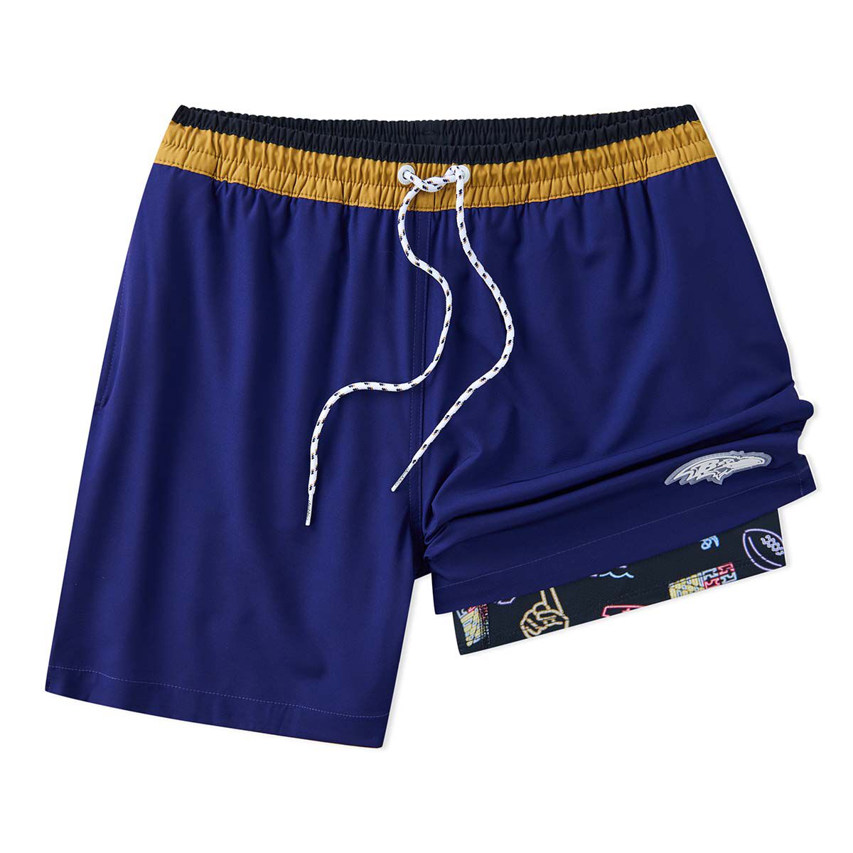 Chubbies Men's Baltimore Ravens Solid Swim Trunks