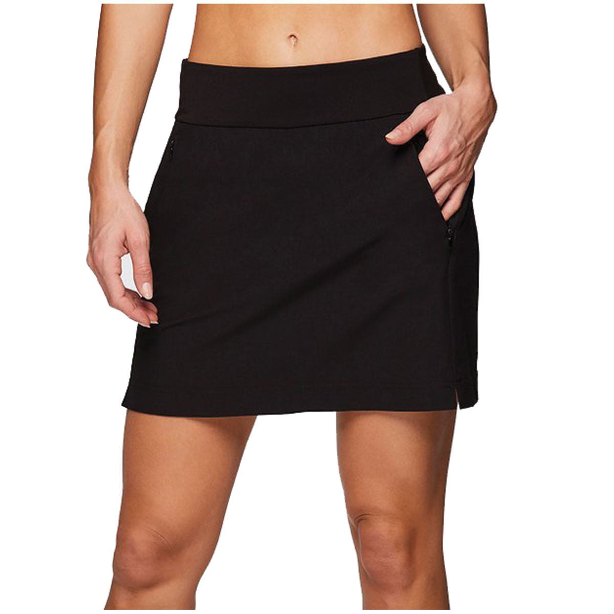 Rbx Women's Stretch Woven Tie Skort With Compression