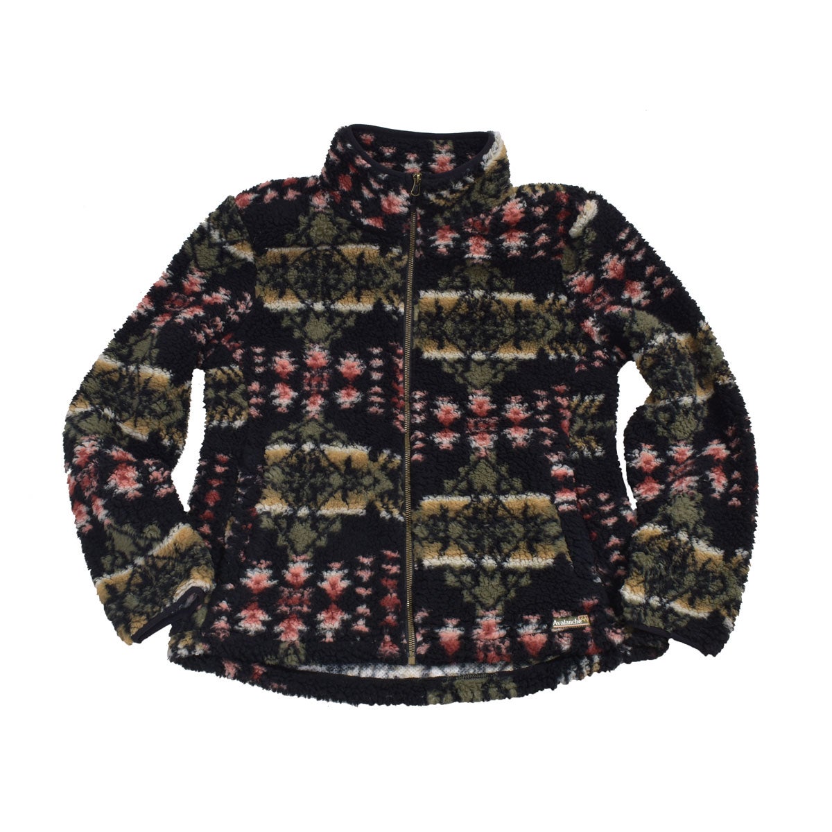 Avalanche Women's Full Zip Print Sherpa Jacket