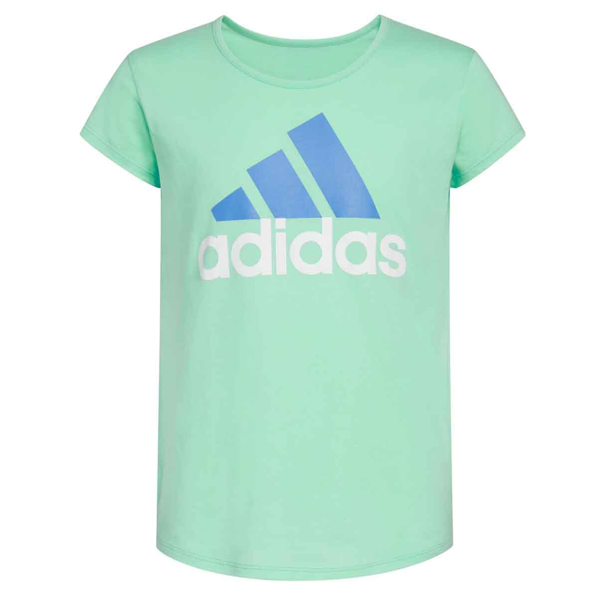 adidas Girls' Shorts Sleeve Essential Tee 23