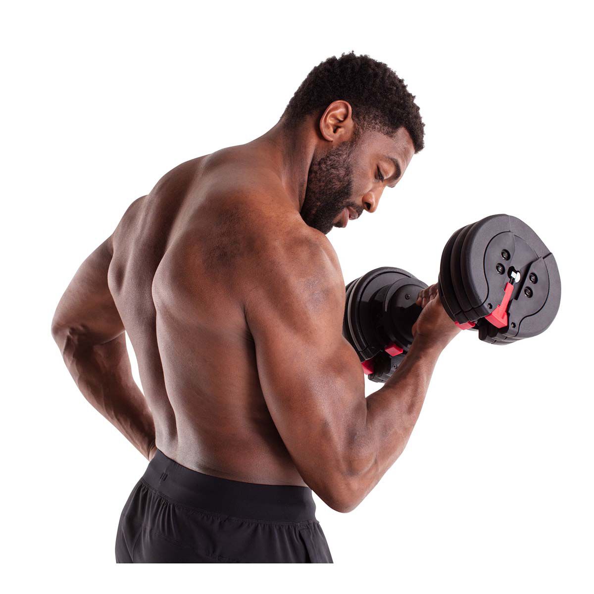 Weider 55lb Pair of Select-A-Weight Adjustable Dumbbells