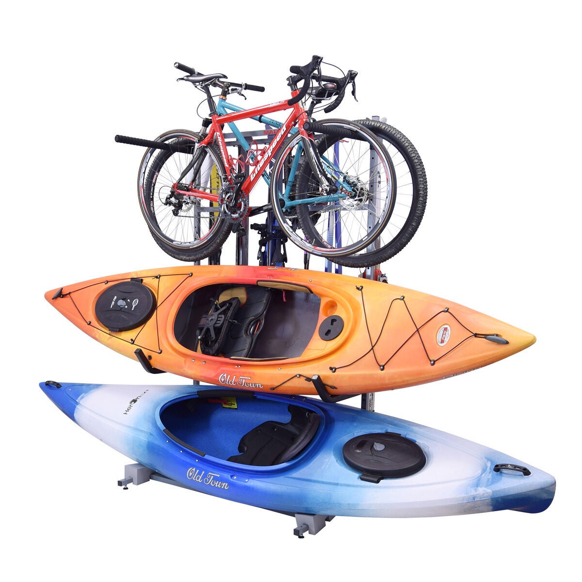 Malone FS Rack Floor Based Storage System 3 Bike, 2 Kayak, 6 Ski Storage Rack