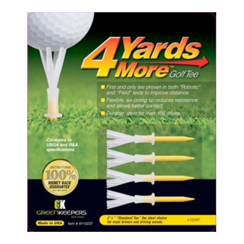 Jp Lann 4 Yards More 2 3/4" Yellow Tee