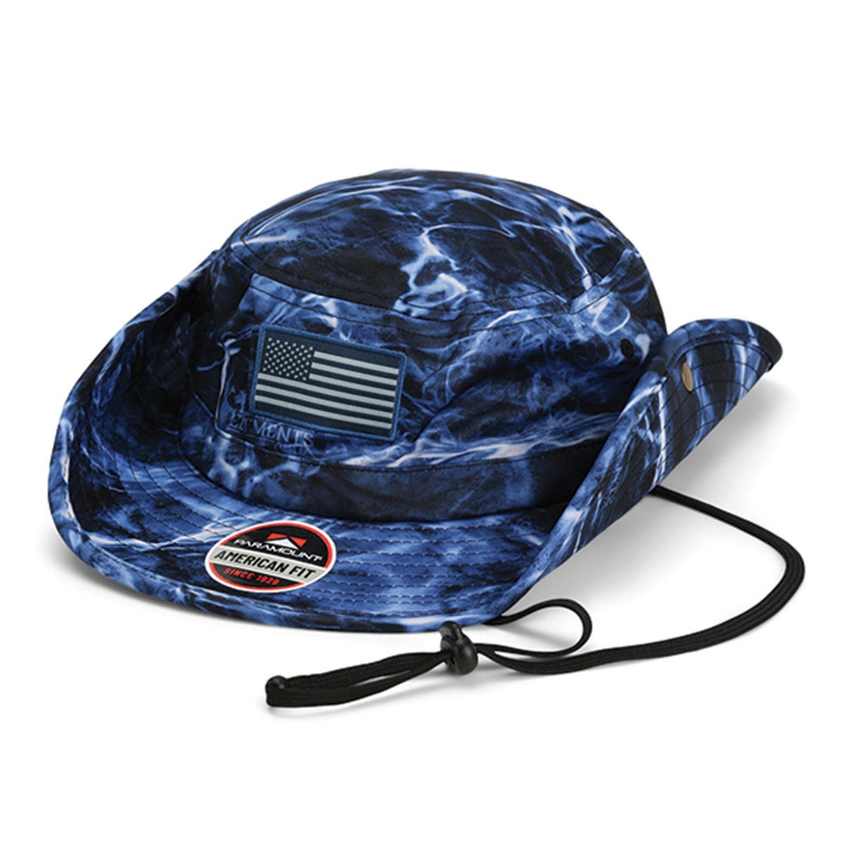 Paramount Men's USA Black Camo Boonie Hat