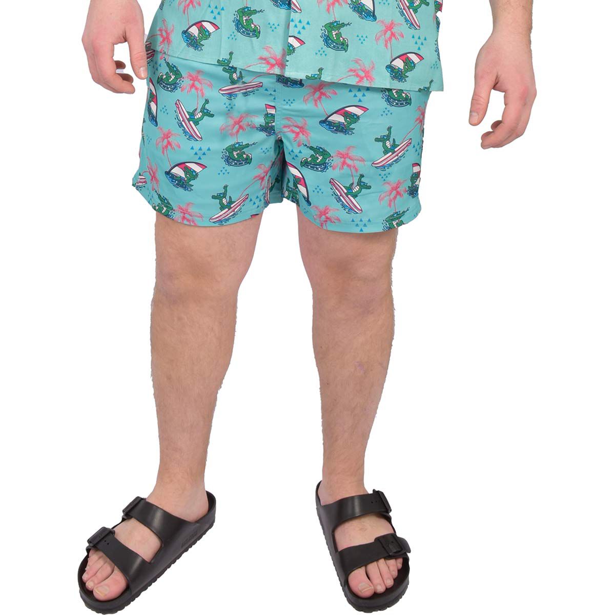 Aeroline Men's 5" 2in1 Surfing Gator Swim Trunk