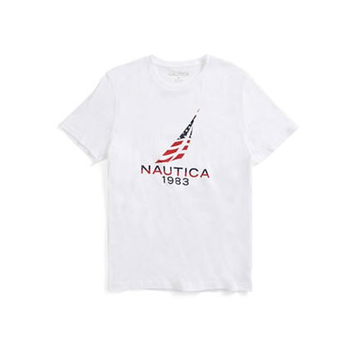 Nautica Men's Short Sleeve Americana Logo Tee