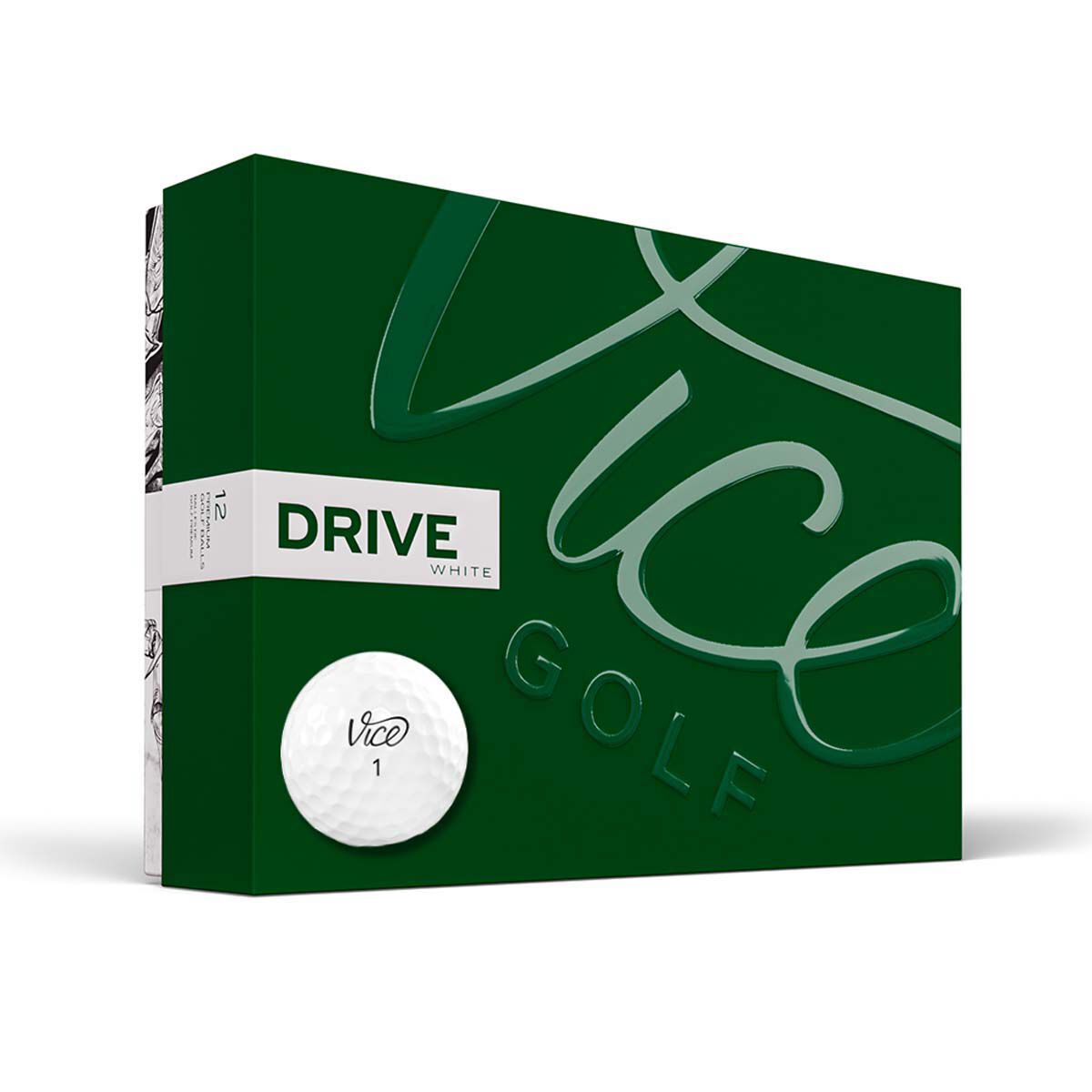 Vice Golf Vice Drive White 12 Pack Golf Balls