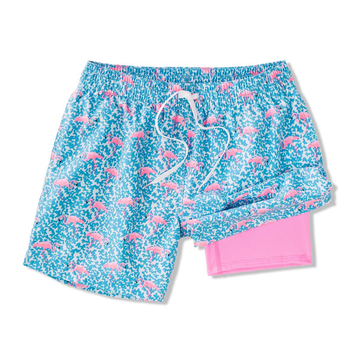 Chubbies Men's Domingos Are For Flamingos 5.5" Classic Lined Swim Trunk