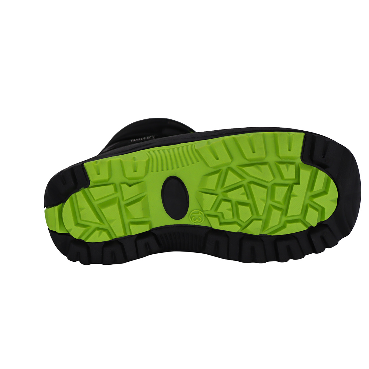 Tamarack Boys' Artic Trail Black and Green Winter Boots