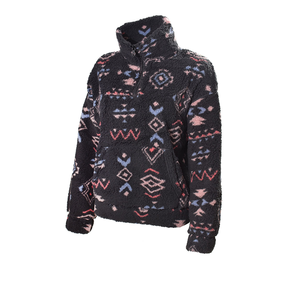 Love Tree Women's 1/4 Zip Aztec Fleece Jacket