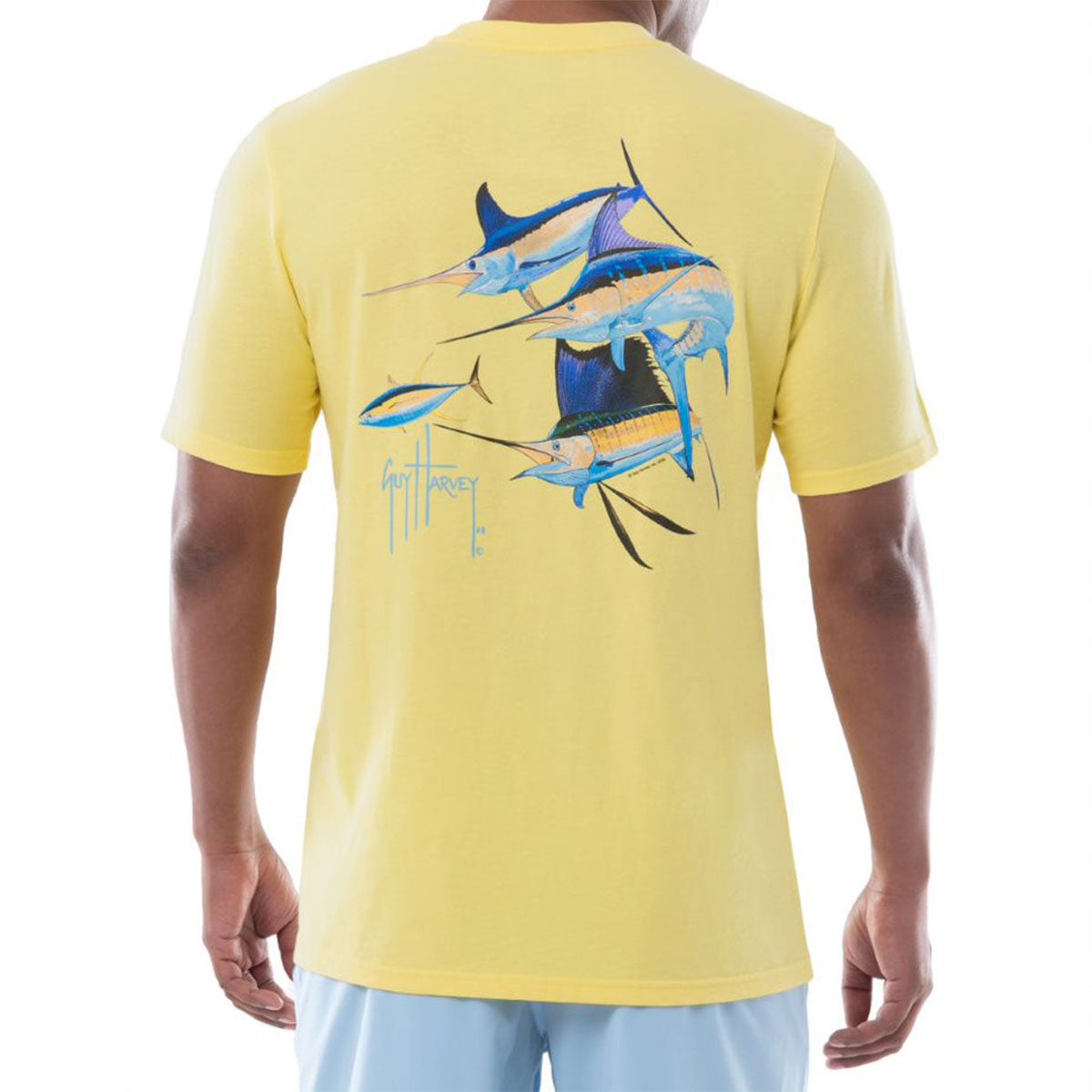 Guy Harvey Men's Trouble Marlin Short Sleeve Tee