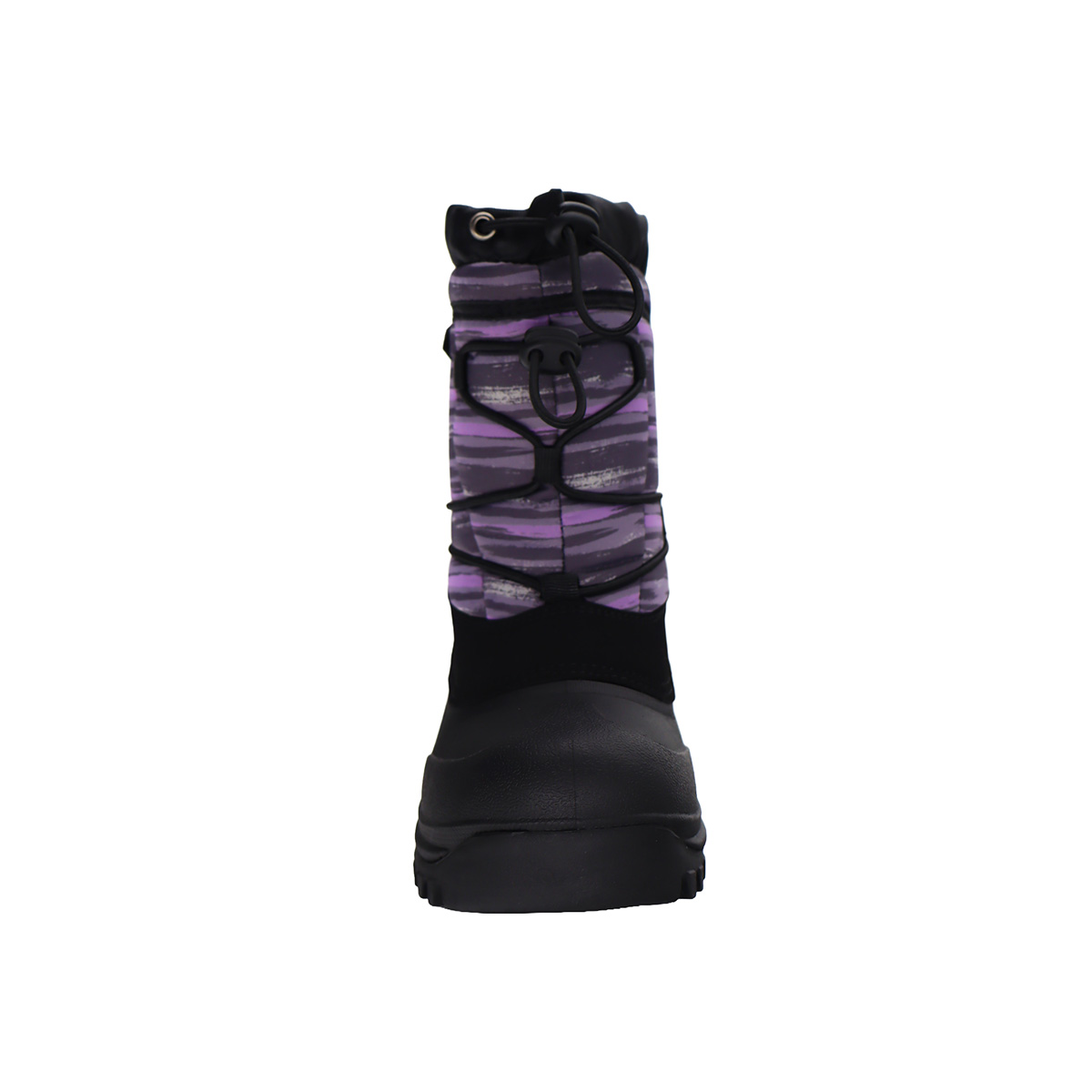 Tamarack Girls' Blizzard Black and Purple Winter Boots