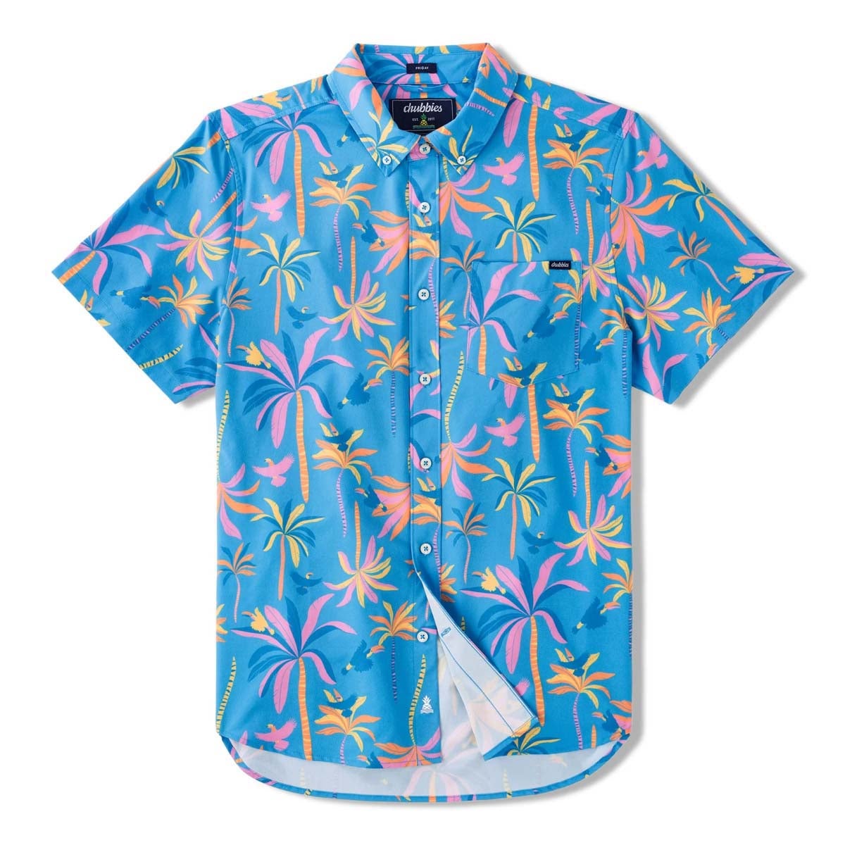 Chubbies Men's Palms on Palm Performance Friday Shirt
