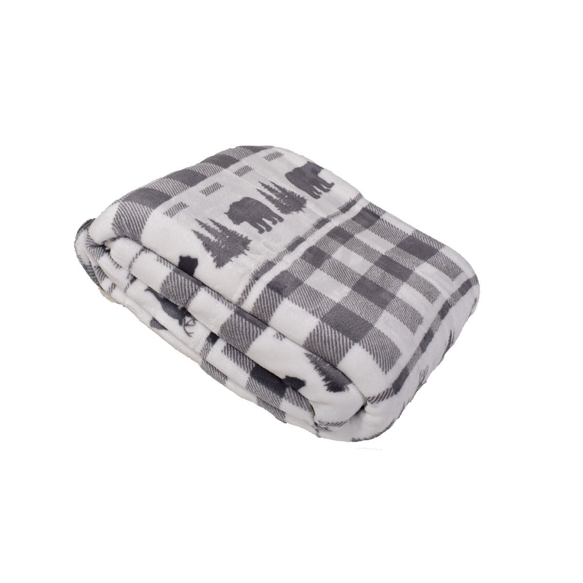 Montauk Deer,Bear,Buffalo Print Blanket