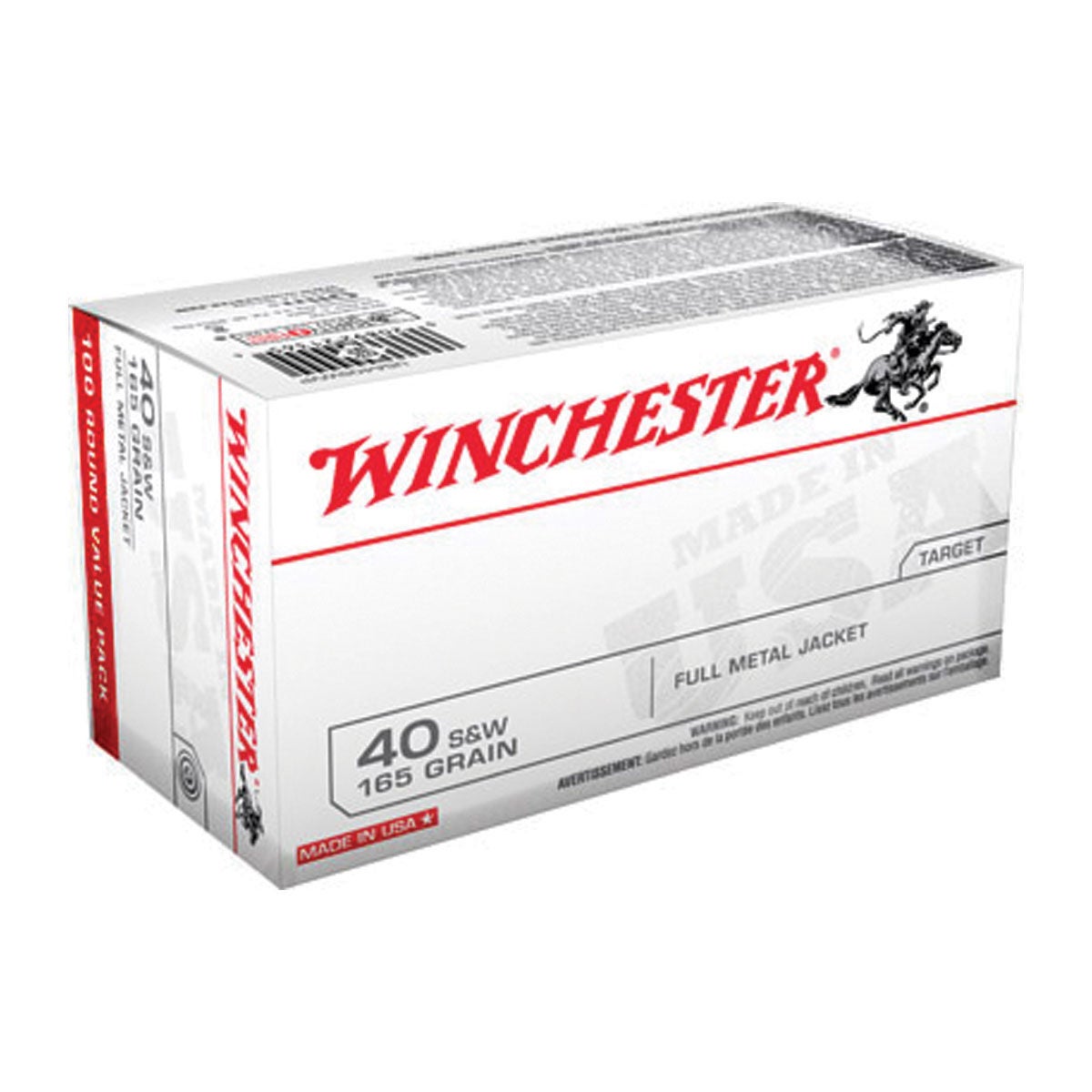 Winchester 40 S&W 100 Round Pack