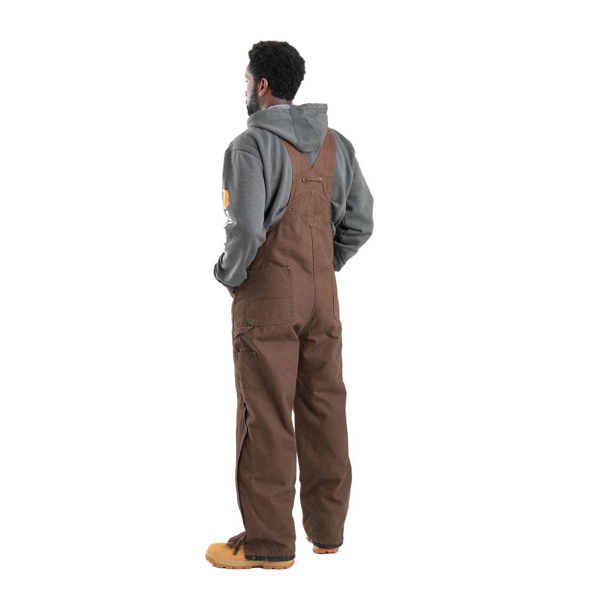 Berne Men's Heartland Insulated Washed Duck Bib Overall-Big