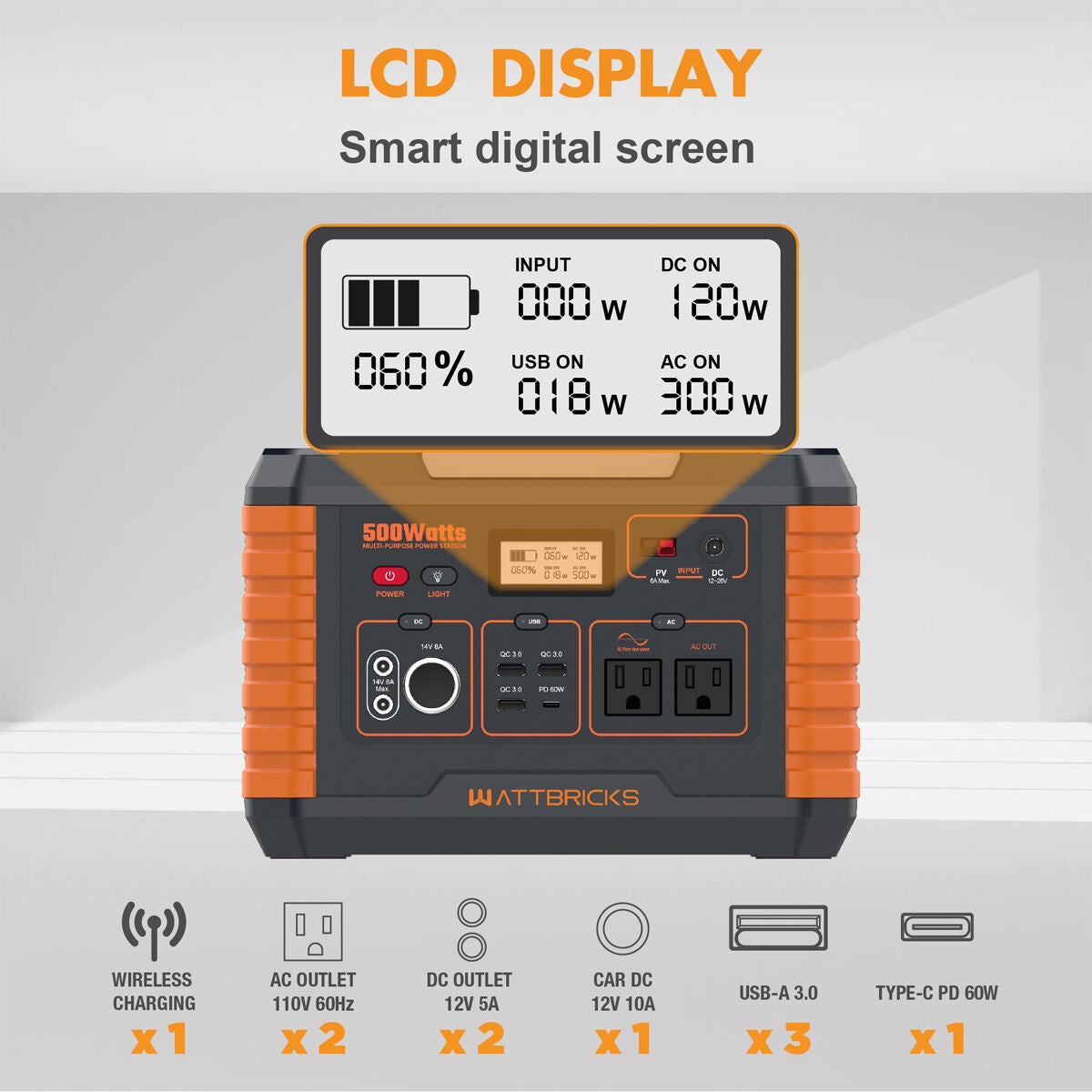 Wattbricks Ener 500W Portable Power Station