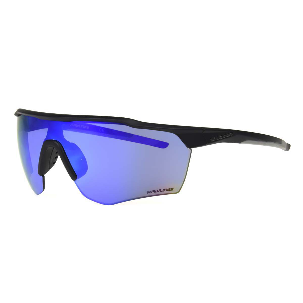 Rawlings Youth Youth Black Blue Mirror Shutout Sunglasses