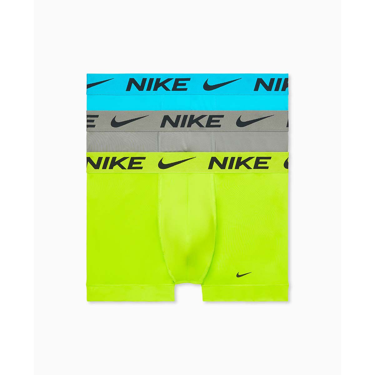 Nike Men's 3" Lime/Blue Underwear