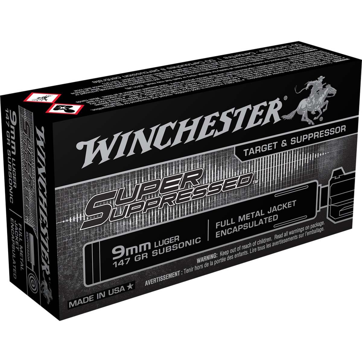 Winchester 9mm Suppressed Ammo